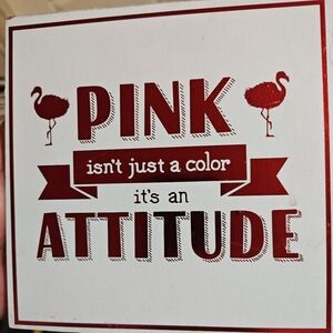 Pink Attitude Wall Art Decor